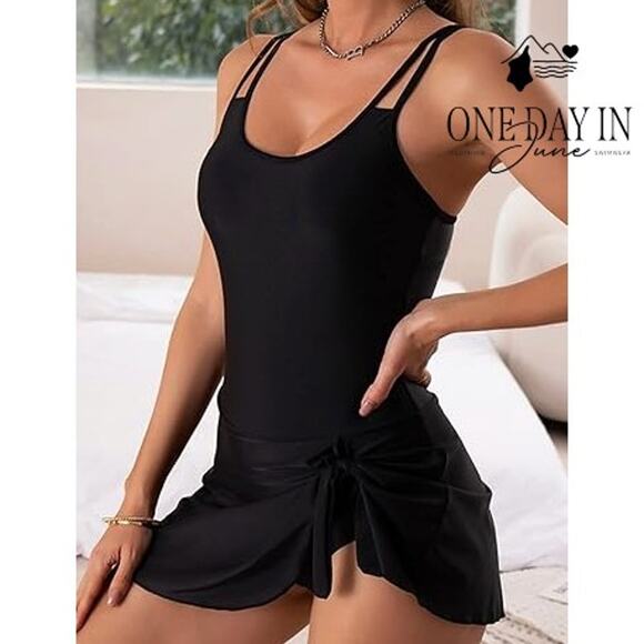 Eomenie Swimdress One Piece One Piece Swimsuit Size L - Picture 1 of 8